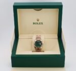Rolex Day-Date 36 mm President Rose Gold Green Aventurine Diamond Dial Fluted Bezel - 128235 - 图片 3