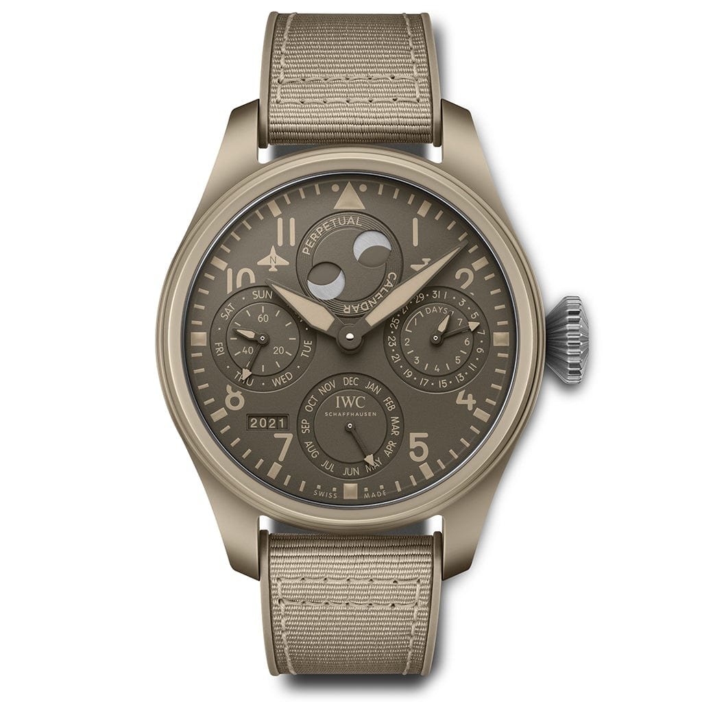 Front_fbe3a01d-4363-4ef4-92a8-e77f14c8d59e.jpg Big Pilot’s Watch Perpetual Calendar Top Gun Edition “Mojave Desert” - IW503004 - 图片 1