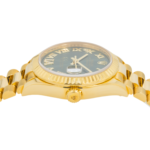 Rolex Ladies 31mm 18K Yellow Gold Datejust 278278 with Green Roman Diamond Dial and President Bracelet - 图片 3