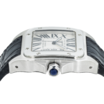 Cartier Santos XL Stainless Steel Automatic Watch – 38mm Leather Strap - 图片 4