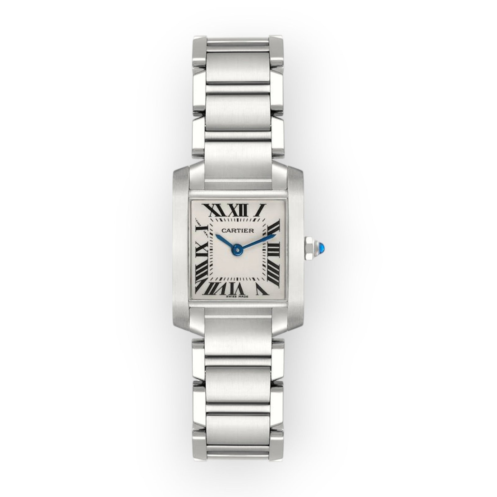 Pre-Owned-Cartier-Tank-Francaise-Small-Watch-W51008Q3-25mm-White-Dial-JD-Watches-NY.jpg Cartier Tank Francaise Medium W51002Q3 White Dial 32mm - 图片 1