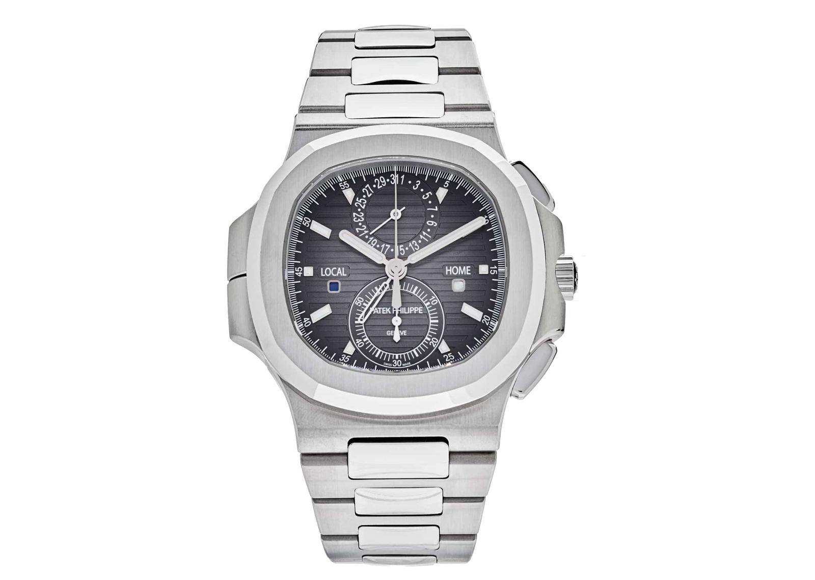 Pre-Owned-Patek-Philippe-Nautilus-Travel-Time-Chronograph-Stainless-Steel-Ref_-59901A-001-JD-Watches-NY.png Patek Philippe Nautilus Travel Time Chronograph – Stainless Steel Ref. 5990/1A-001 - 图片 1