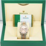 Rolex 36mm Stainless Steel & Everose Gold Datejust 126281RBR with Rose Roman Diamond Dial and Jubilee Bracelet (Year: 2017 to 2019) - 图片 6