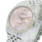 Rolex Datejust 36 116234 – Pink Floral Motif Arabic Dial, White Gold Fluted Bezel - 图片 2