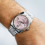 Rolex Datejust 36 116234 – Pink Floral Motif Arabic Dial, White Gold Fluted Bezel - 图片 5