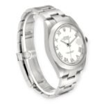 Rolex Datejust 41 White Roman Dial 126300 Smooth Bezel  Steel Mens Watch - 图片 4