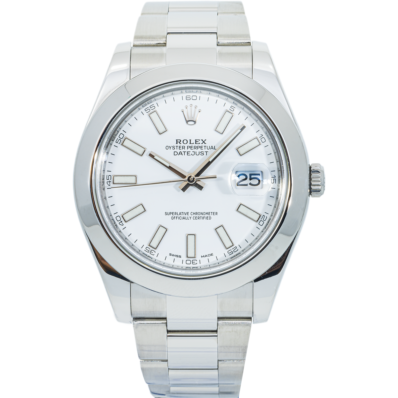 Pre-Owned-Rolex-Datejust-II-116300-White-Dial-41mm-Stainless-Steel-JD-Watches-NY.png Rolex Datejust II 116300 White Dial 41mm Stainless Steel - 图片 1