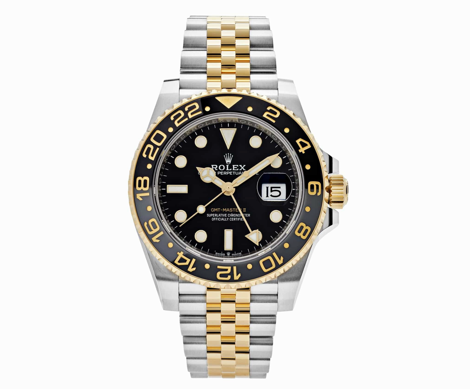 Pre-Owned-Rolex-GMT-Master-II-126713GRNR-40mm-Black-Dial-with-Stainless-Steel-Yellow-Gold-Jubilee-Bracelet-Year-2023-to-2025-JD-Watches-NY.png Rolex GMT-Master II 126713GRNR – 40mm Black Dial with Stainless Steel & Yellow Gold Jubilee Bracelet (Year 2023 to 2025) - 图片 1