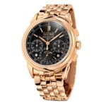 41mm Perpetual Calendar Chrono 18k Rose Gold Ebony Black Dial On Bracelet - 图片 2